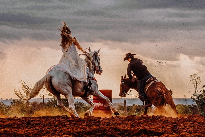 Casamento em Estilo Country com Cavalos e Emoção