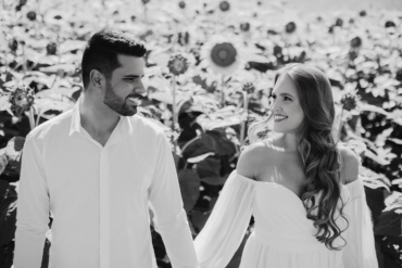 Ensaio de Casal em Campo de Girassóis