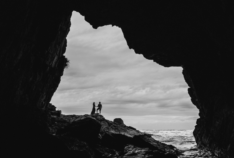 Ensaio de Casal na Gruta da Ilha do Mel